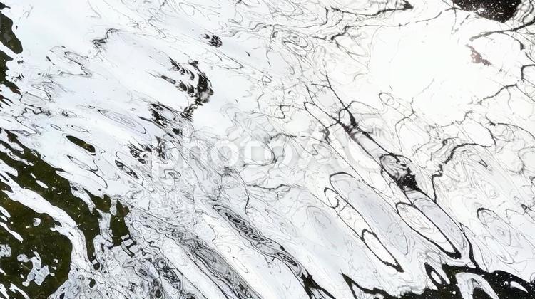 光を浴びてキラキラと光る水面 水,水面,波の写真素材