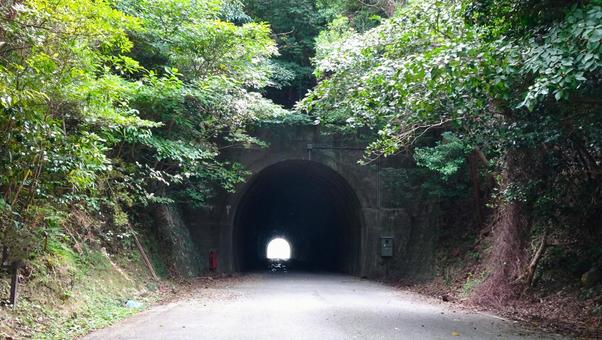 Photo, tunnel, waste tunnel, old road, 