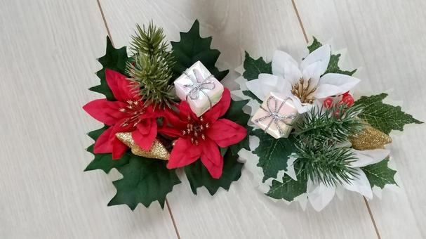 テーブルリース 装飾,輪,クリスマスの写真素材