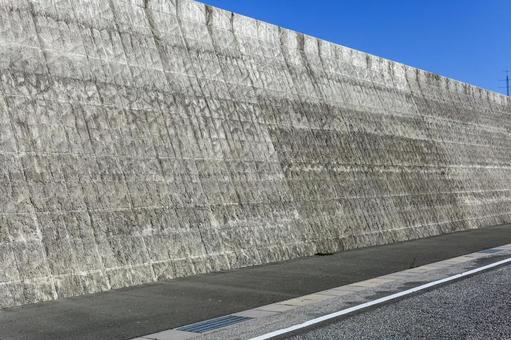 赤羽根漁港の防潮堤7（田原市） 防潮堤,コンクリート,赤羽根町の写真素材