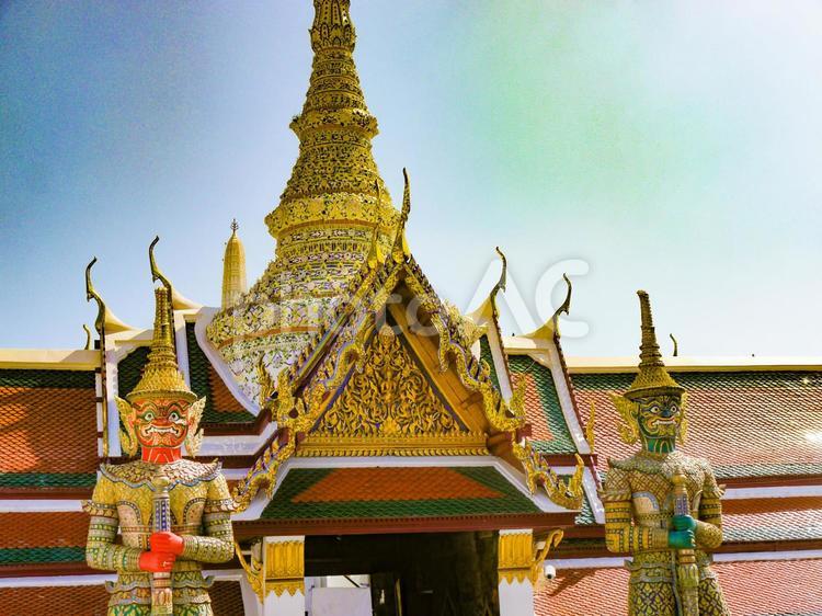 タイの王宮　寺院 タイ,タイ王国,バンコクの写真素材