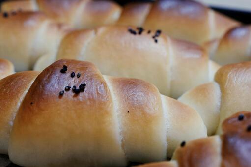 パン パン,ロールパン,クロワッサンの写真素材