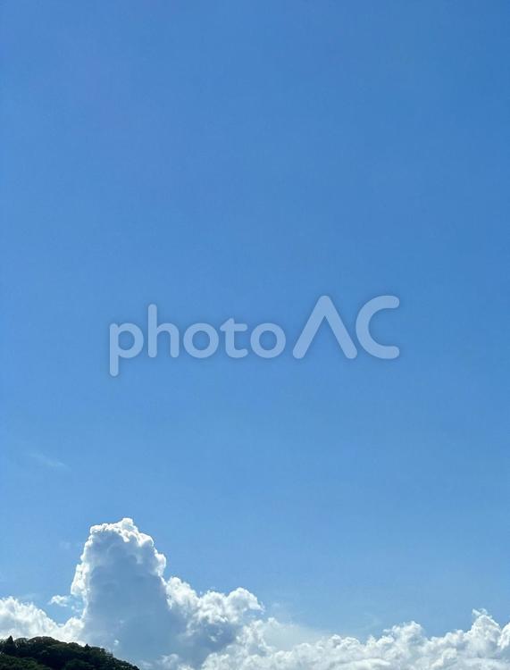 伸びる雲 青空,空,青の写真素材