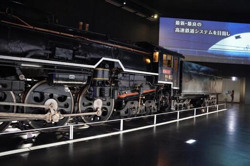 Linear · railway pavilion JR Tokai steam locomotive swallow, railroad hall, jr tokai, steam locomotive, JPG