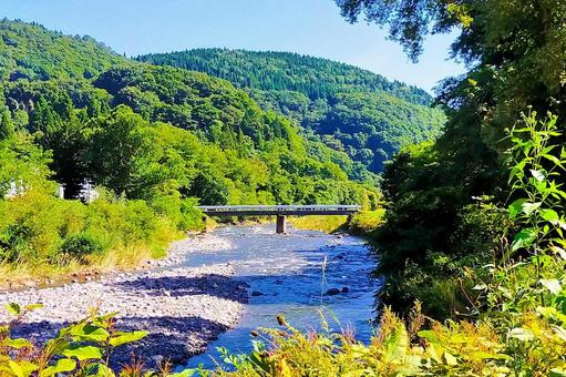 山間部の川3 河川,清流,渓流の写真素材