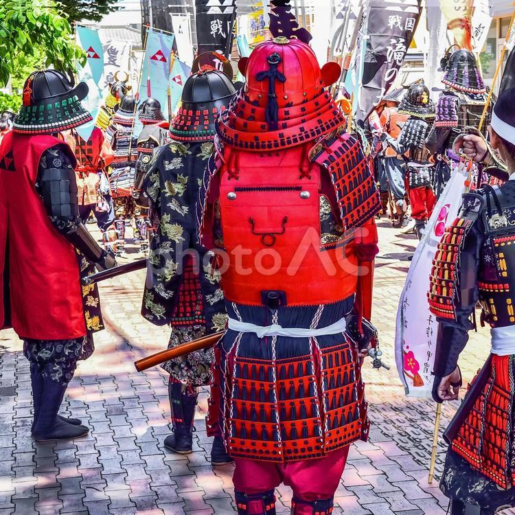 武者行列（Samurai） 兵,兵隊,剣の写真素材