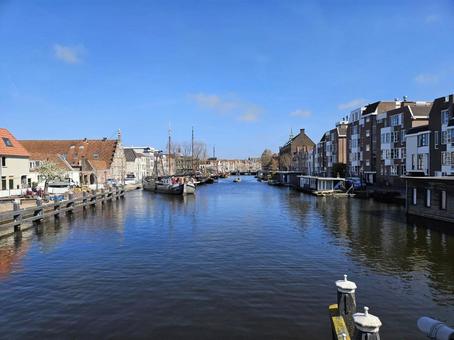 外国　水辺の家 景色,風景,海外の写真素材