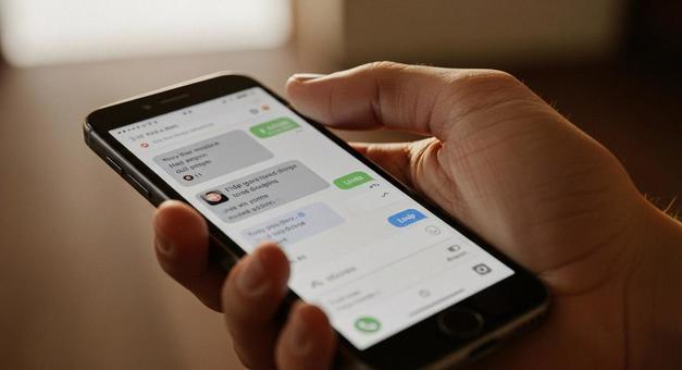 スマホを持つ手のアップ スマホを持つ手のアップの写真