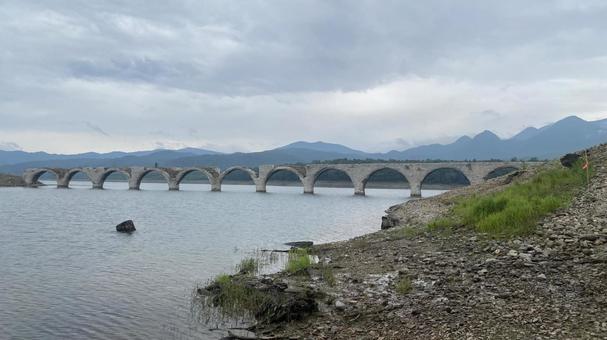 Photo, taushubetsu, railway, taushubetsu river bridge, 