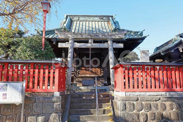 六塚稲荷神社（川越） 六塚稲荷神社,豊受姫命,太田道真の写真素材
