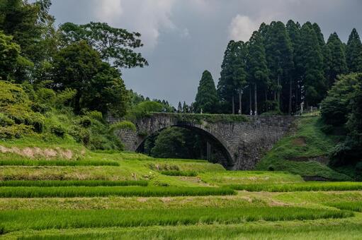 通潤橋 通潤橋,水路橋,橋の写真素材