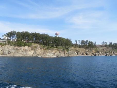 福井県の有名な観光地の東尋坊の風景 福井県の有名な観光地の東尋坊の風景 東尋坊,福井,坂井市の写真素材