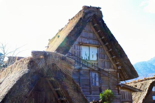 秋の白川郷・日本の心のふるさと 秋の白川郷・日本の心のふるさと 白川郷,合掌造り,集落の写真素材