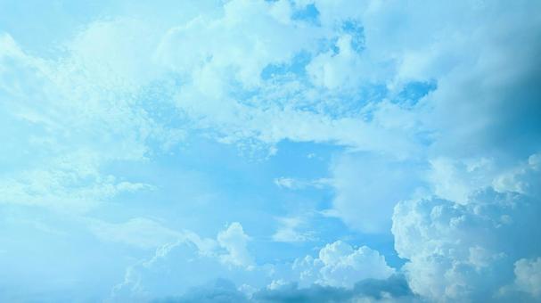 空 背景,空,ブルーの写真素材