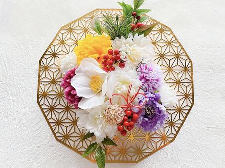 正月升飾り お正月,年賀状,正月飾りの写真素材