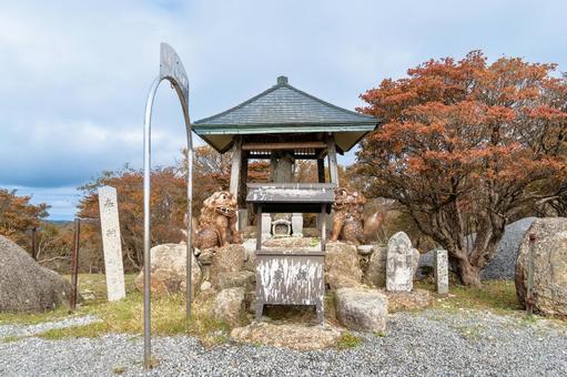 三重　御在所岳　御嶽大権現の観音菩薩 御在所岳,山,御在所山の写真素材