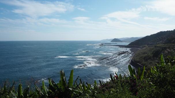 堀切峠から見た日南海岸　風景 風景,自然,海の写真素材