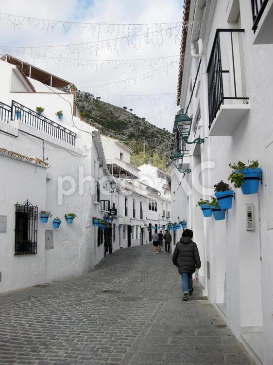 ミハスの街並み（Mijas/Spain） ミハス,スペイン,白い村の写真素材