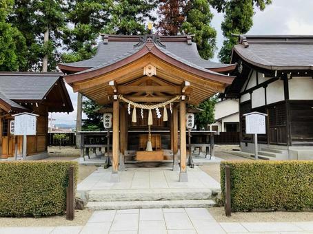 諏訪神社 八坂神社 金比羅神社 諏訪神社 八坂神社 金比羅神社 岩手県北上市,神社,パワースポットの写真素材