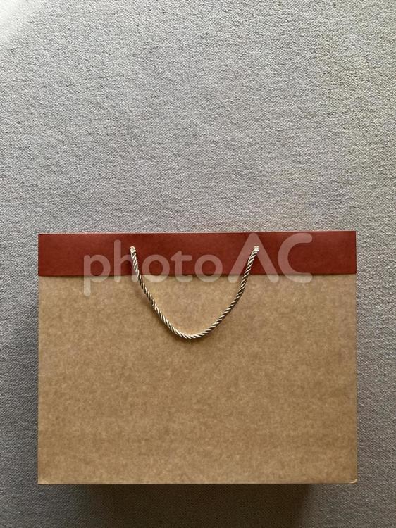 シンプルな紙袋 紙袋,シンプル,大きいの写真素材