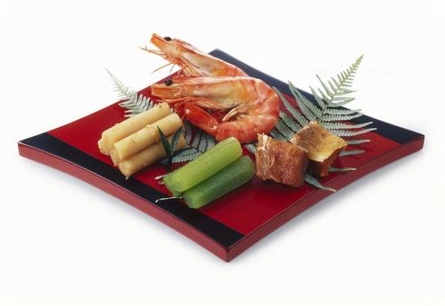 おせち料理　4品 おせち料理,料理,和食の写真素材