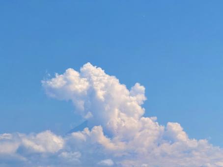 富士山を隠す雲 富士山を隠す雲の写真