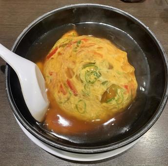 醤油系の天津飯 天津飯,ランチ,中華の写真素材