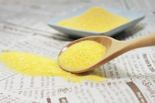 とうもろこしの粉コーングリッツ コーングリッツ,グリッツ,コーンの写真素材