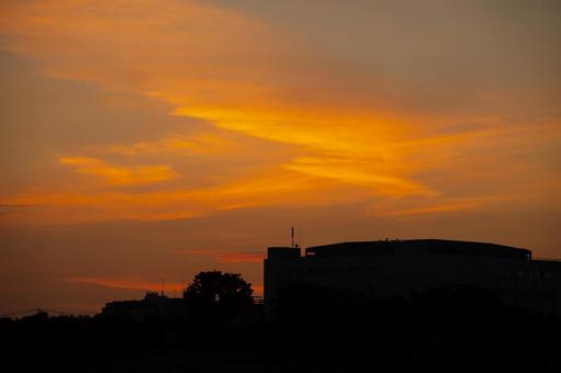 朝焼け空 朝焼け雲３ 朝焼け空,朝焼け雲,空の写真素材