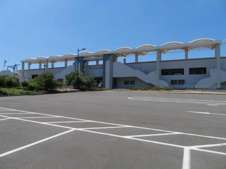 江東区夢の島競技場 夢の島競技場,スタジアム,陸上競技場の写真素材