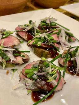 Photo, roast beef, meat, hors d'oeuvre, 