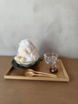 かき氷 かき氷,夏,冷たいの写真素材