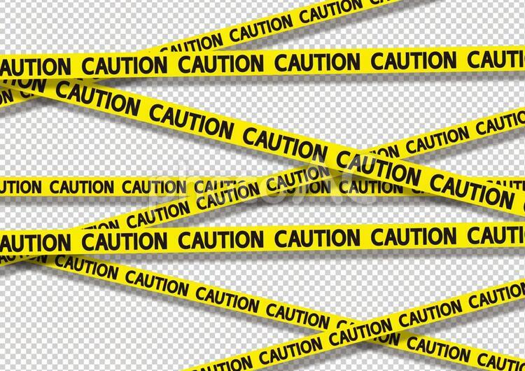 立入禁止　CAUTION　 psd 　レイヤー別 locked 立入禁止,禁止,進入禁止の写真素材