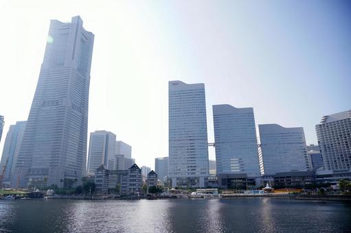 横浜みなとみらいの風景 横浜みなとみらいの風景 横浜,みなとみらい,街並みの写真素材