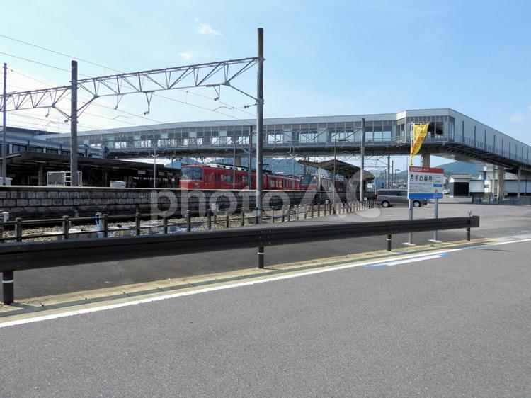 新鵜沼駅の風景 新鵜沼駅,名鉄各務原線,岐阜県の写真素材