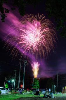 打ち上げ花火 打ち上げ花火,花火,夜空の写真素材