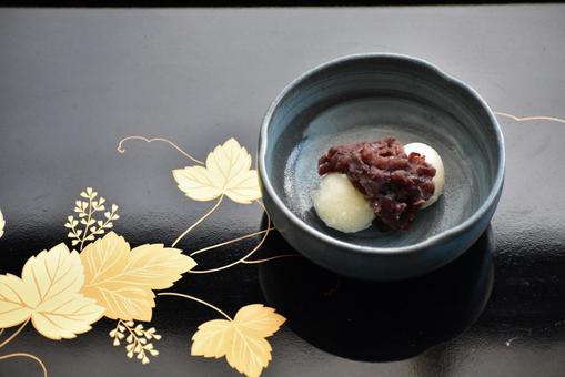mochi and bean paste, JPG mochi and bean paste, JPG