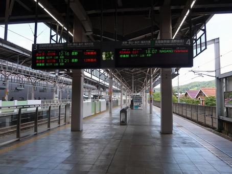 北陸新幹線 軽井沢駅 北陸新幹線 軽井沢駅 北陸新幹線,軽井沢駅,ホームの写真素材