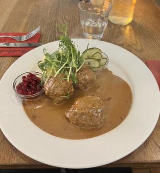 ミートボール ミートボール,スウェーデン料理,食事の写真素材