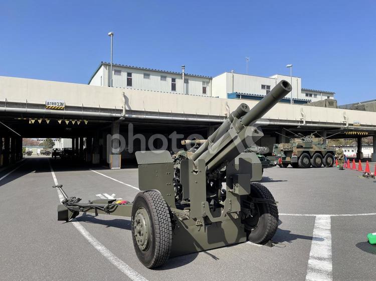 105mmりゅう弾砲 陸上自衛隊,自衛隊,105mmりゅう弾砲の写真素材
