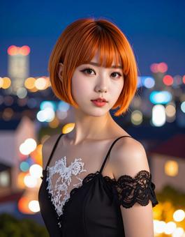 地雷系女子・憂鬱な深夜のオレンジさん 地雷系女子・憂鬱な深夜のオレンジさんの写真