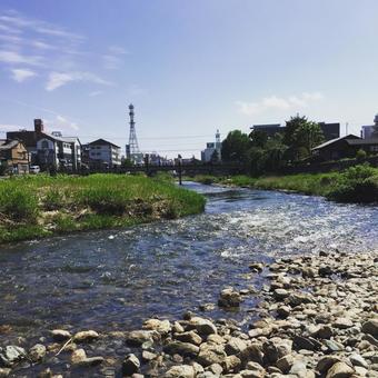 穏やかな川 穏やかな川の写真