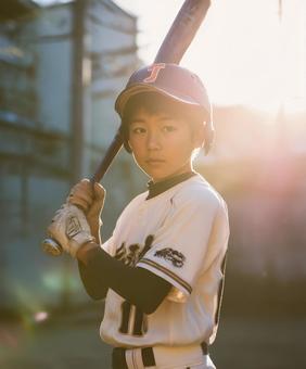 少年と野球 少年と野球の写真
