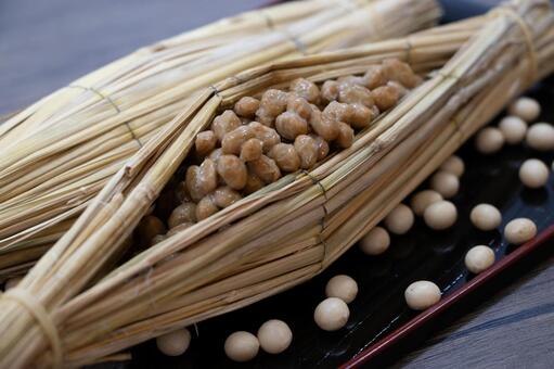 わら納豆 わら納豆,納豆,発酵食品の写真素材