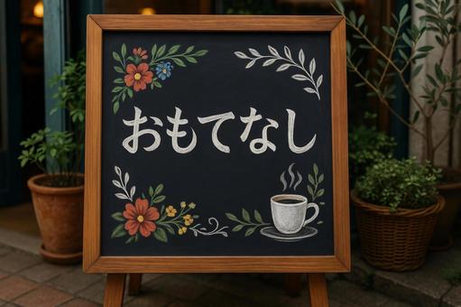 おもてなし看板の写真