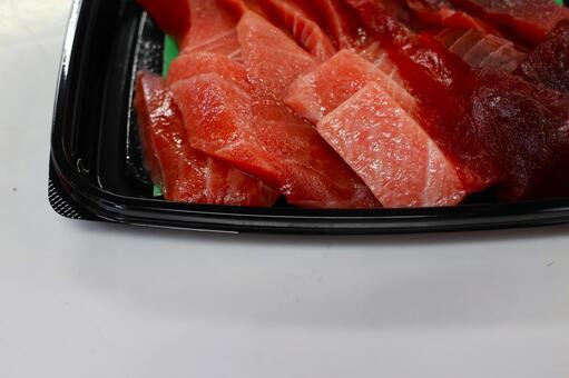 道の駅のマグロの刺身の盛り合わせ 鮪,マグロ,刺身の写真素材
