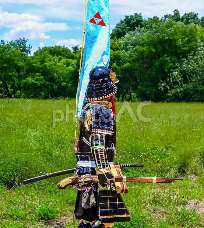 武者行列（Samurai） 戦国武者,侍,刀の写真素材