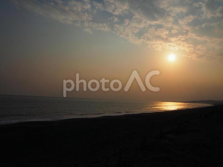 海と夕日 夕日,海,夕方の写真素材