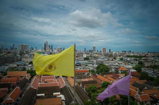 Photo, bangkok, thailand, a temple, 