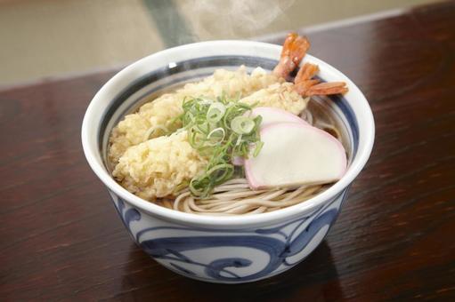 天ぷらそば 天ぷらそば 天ぷらそば,蕎麦,天ぷらの写真素材